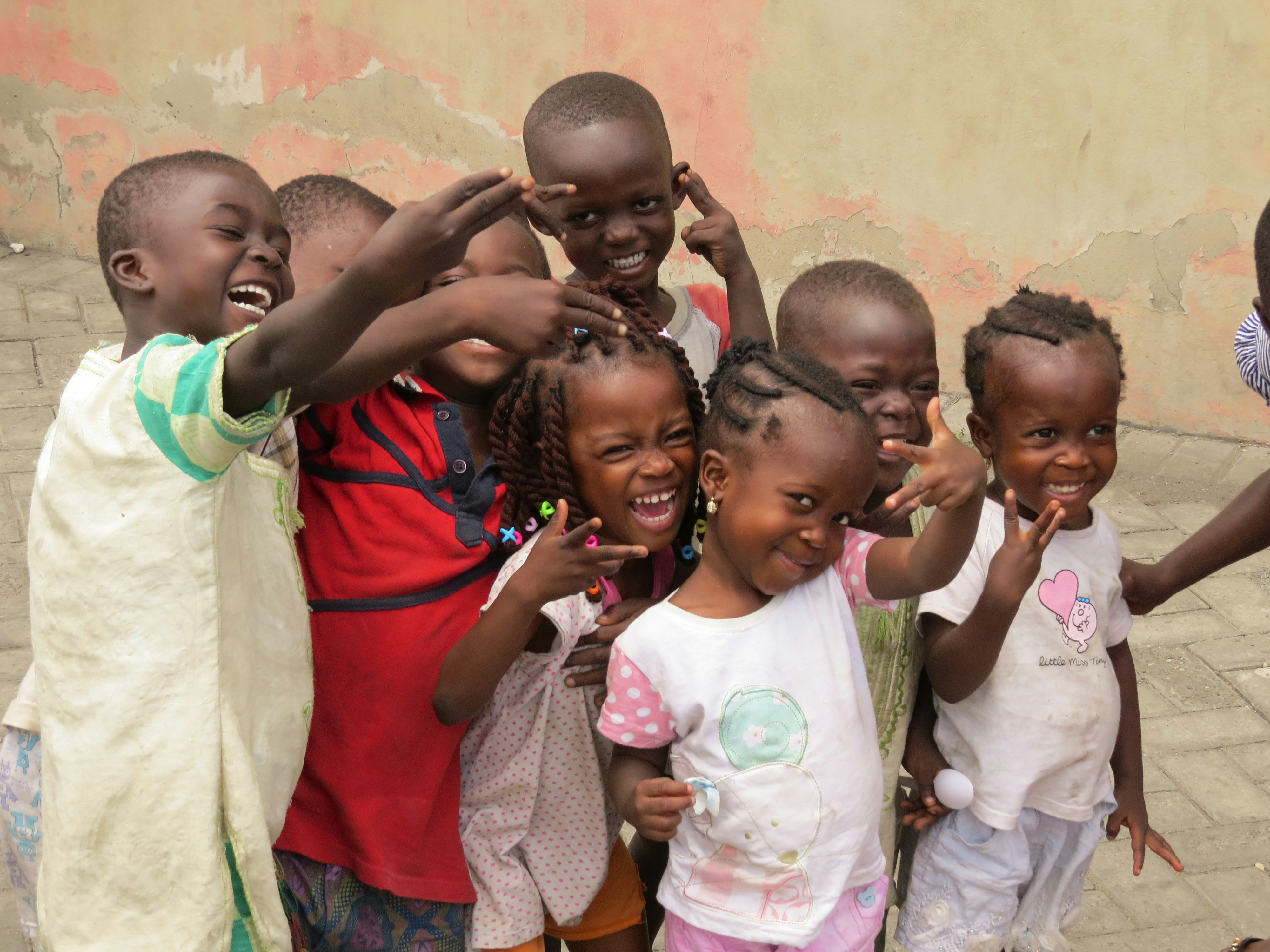 Happy children in Sierra Leone